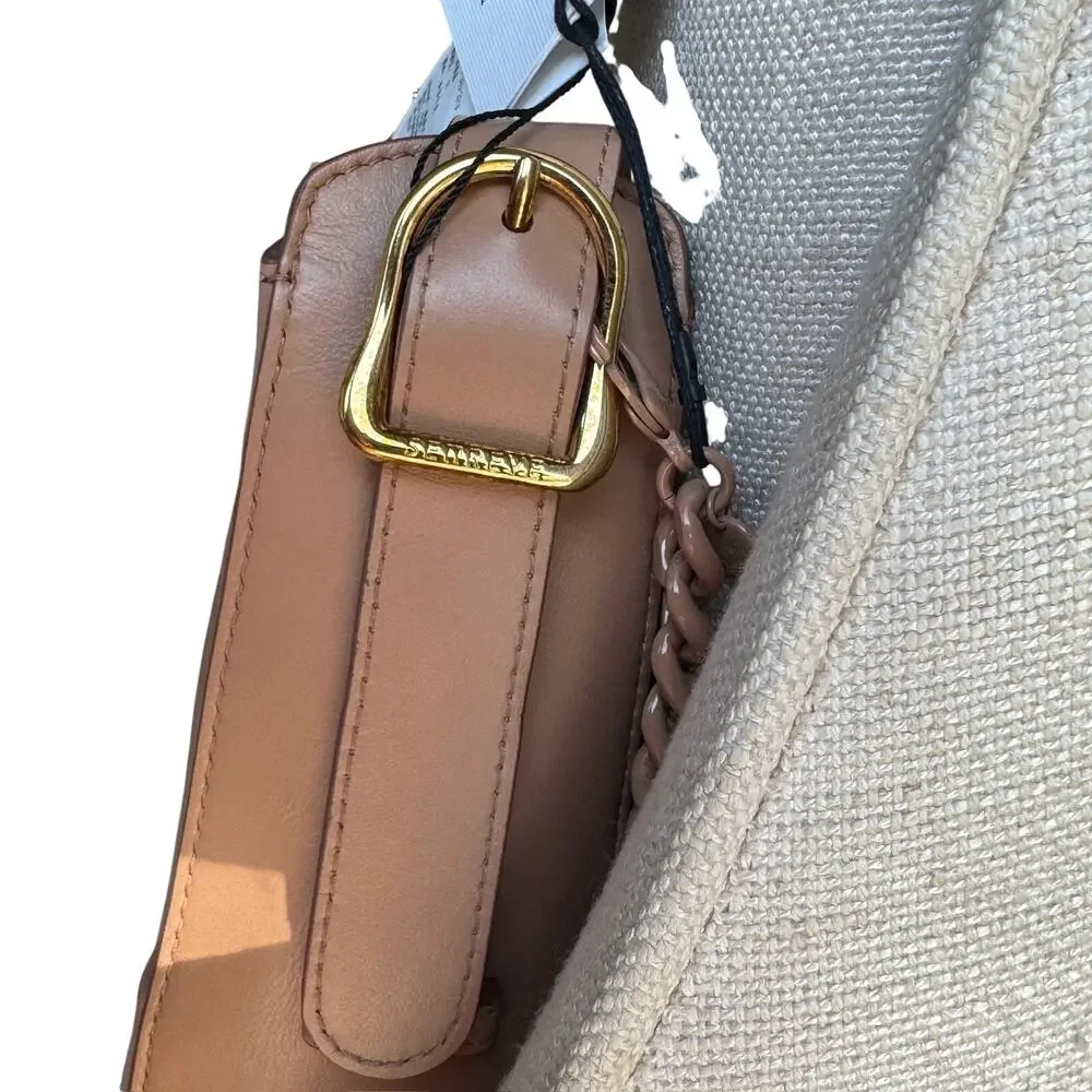 NWT Senreve Tan Smooth Unisex Leather Fortuna Bag Laptop Carryall Tote